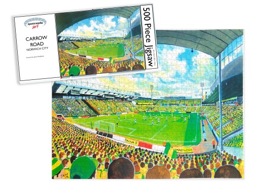 Carrow Road Stadium Fine Art Jigsaw Puzzle - Norwich City FC Carrow Road Stadium Fine Art Jigsaw Puzzle - Norwich City FC